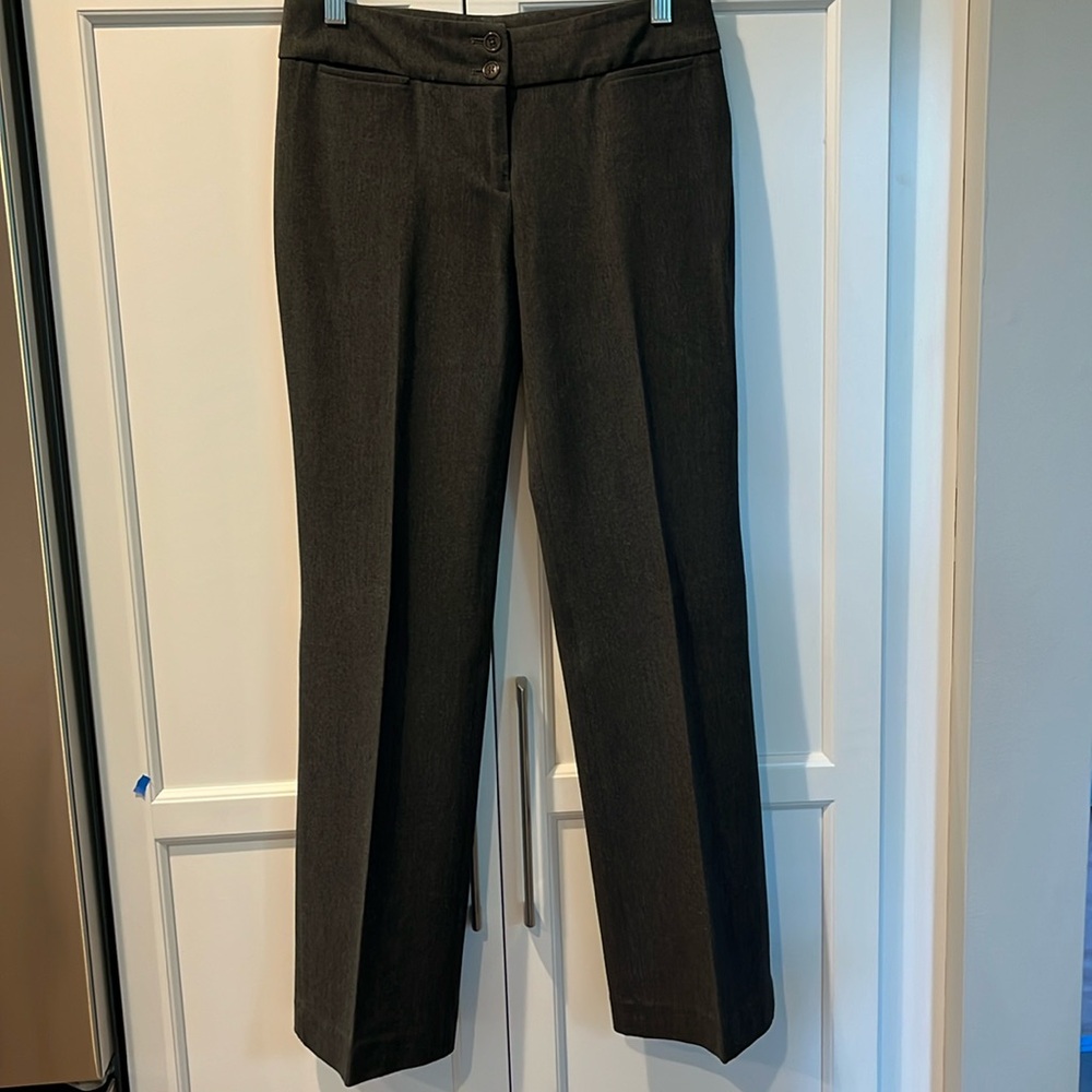 Talbots Signature Flare Petite 2P Gray Pants.